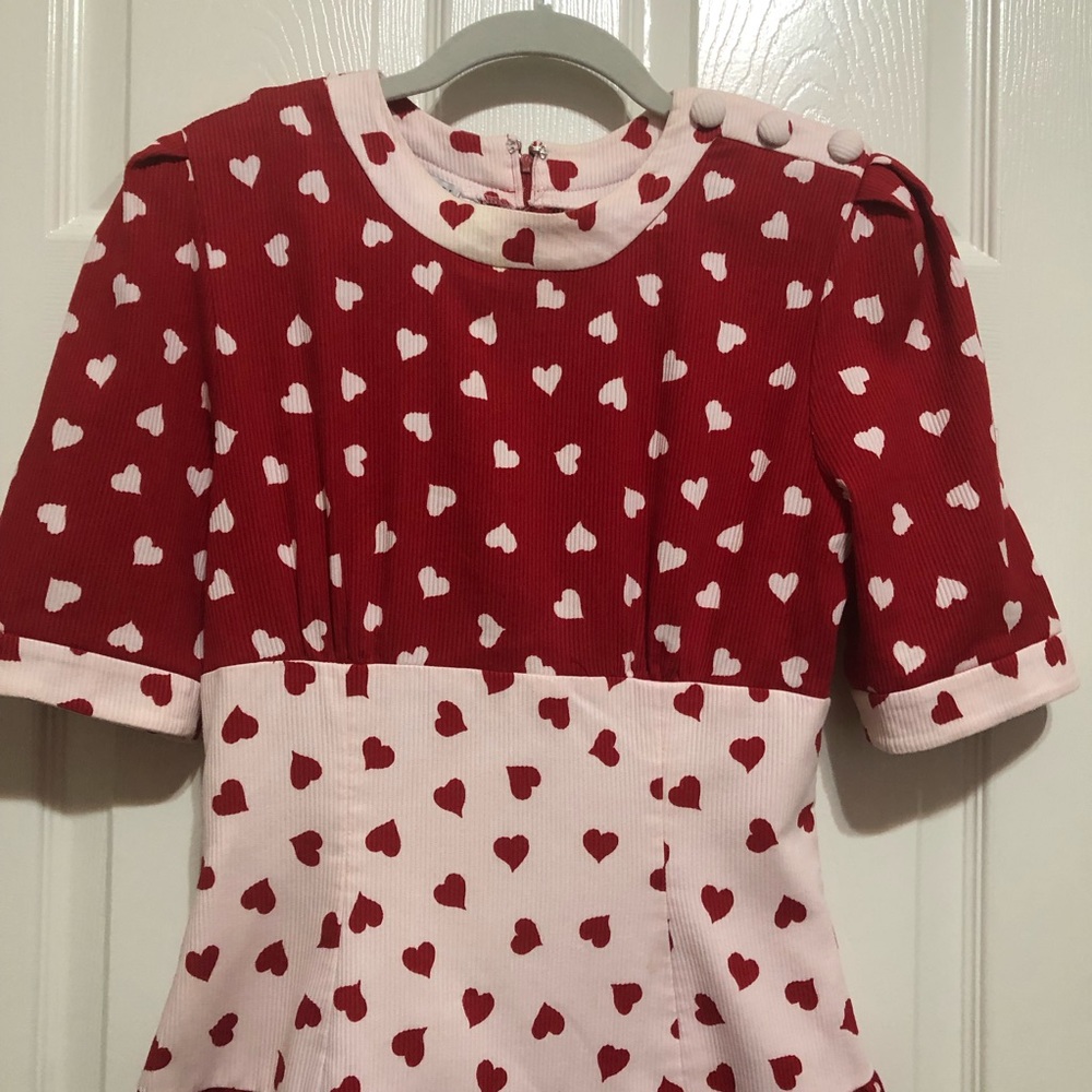Vintage Kathryn Conover Heart Sheath Dress